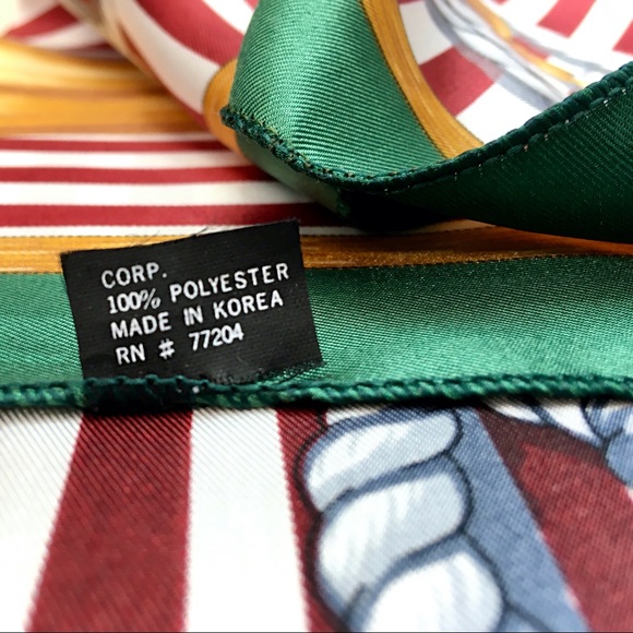 Nautical Scarf Made in Korea | 35” - Picture 8 of 8